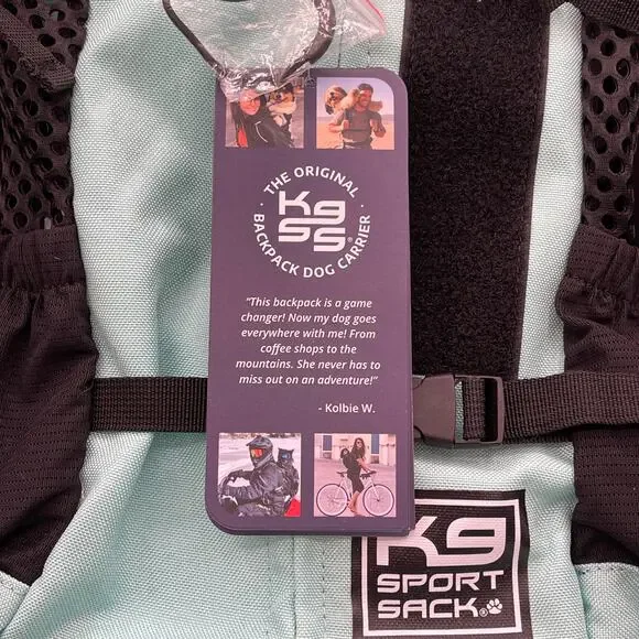 K9 Sport Sack Plus Backpack Pet Carrier with Storage Size Small Mint Green - Picture 7 of 7